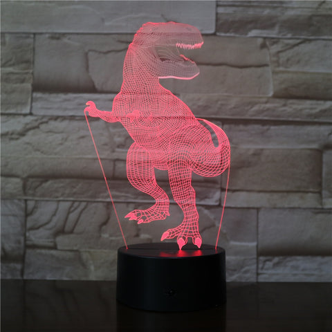 Dinosaur 3D Light 7 Color Led Night Lamps For Kids Touch Led Usb Table Lampara Lamp Baby Sleeping light Office Light AW-2772