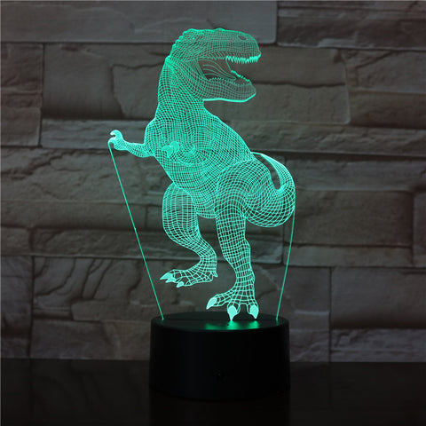 Dinosaur 3D Light 7 Color Led Night Lamps For Kids Touch Led Usb Table Lampara Lamp Baby Sleeping light Office Light AW-2772