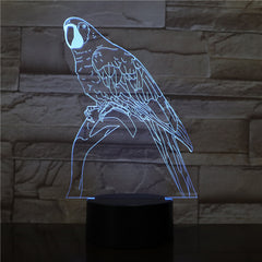 3D Night Lamp Bird branches Decor Atmosphere Night Light Desk Table 7 Color Change Lava Lampara RGB Kid Toys Holiday Gift 2811
