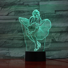 Woman - 3D Optical Illusion LED Lamp Hologram