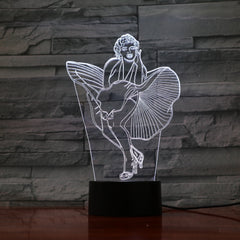 Woman - 3D Optical Illusion LED Lamp Hologram