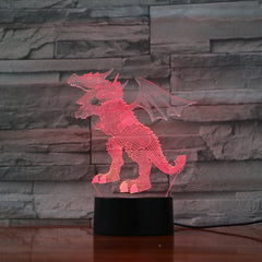 Dragon 1 - 3D Optical Illusion LED Lamp Hologram