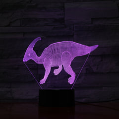 Parasaurolophus - 3D Optical Illusion LED Lamp Hologram