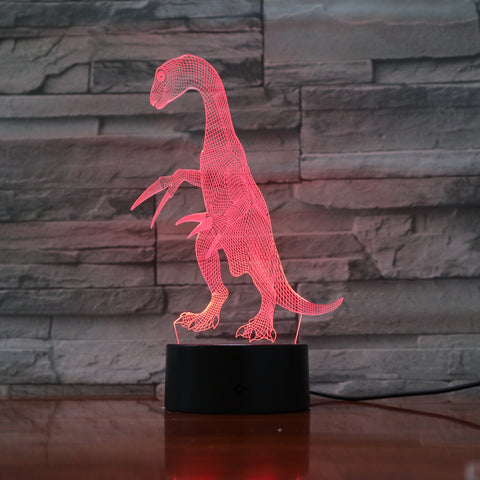Troodon - 3D Optical Illusion LED Lamp Hologram