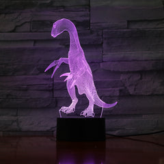 Troodon - 3D Optical Illusion LED Lamp Hologram