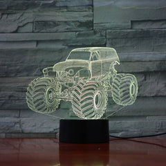 Jeep - 3D Optical Illusion LED Lamp Hologram