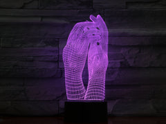 Hands - 3D Optical Illusion LED Lamp Hologram