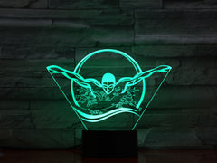 Swimmer - 3D Optical Illusion LED Lamp Hologram
