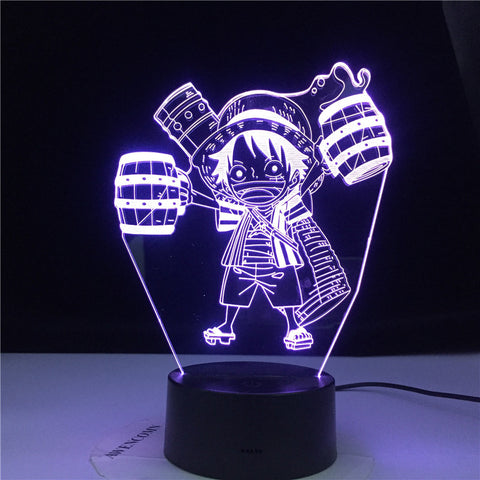 Roronoa Zoro Figure Anime ONE PIECE 3d Lamp Kids Nightlight for Child Bedroom Decorative Light Usb Desk Led Night Light Gift