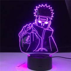 Six Paths of Pain Naruto Nagato Figure Kids Night Light Led Colors Changing Child Bedroom Nightlight Birthday Gift Table Lamp