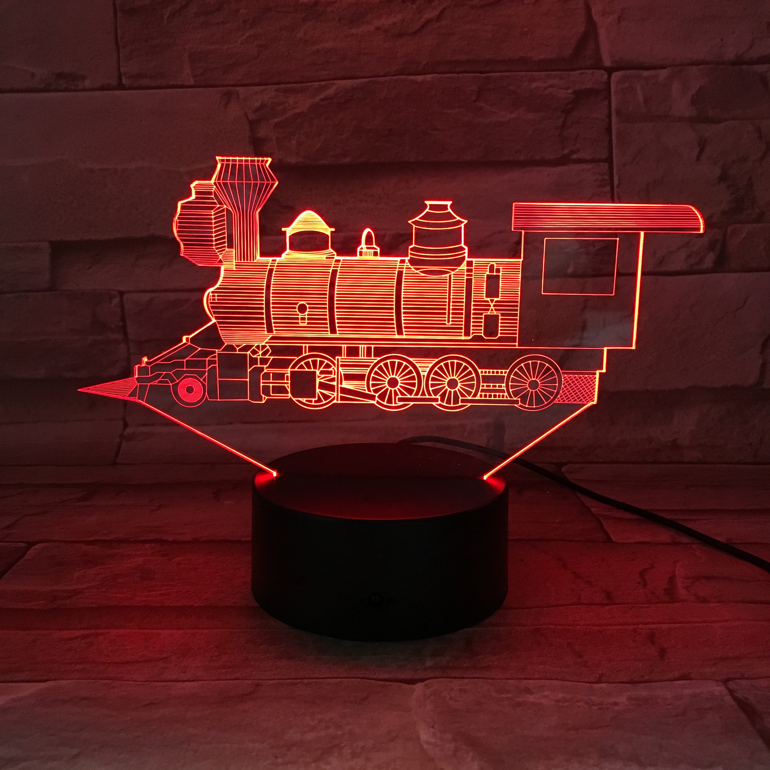 Train - 3D Optical Illusion LED Lamp Hologram