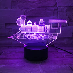 Train - 3D Optical Illusion LED Lamp Hologram