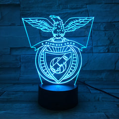 Benfica- 3D Optical Illusion LED Lamp Hologram