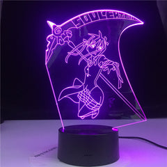 Eater Maka Albarn Anime Soul Figure Kids Led Night Light for Home Decoration Girls Room Bedside Desk 3d Lamp Gift Color Changing