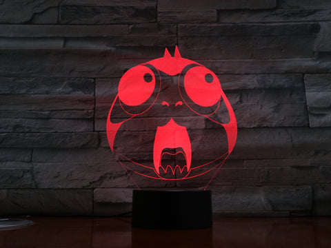 Cartoon Owl 3D Night Light Lovely Animal Bird Acrylic LED Baby Sleepping Atmosphere Table Bedroom Light As Kids Toy Gifts 1343