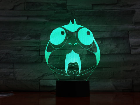 Cartoon Owl 3D Night Light Lovely Animal Bird Acrylic LED Baby Sleepping Atmosphere Table Bedroom Light As Kids Toy Gifts 1343