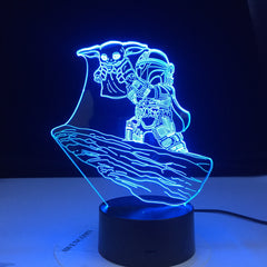 Star Wars Yoda Figure Desk Lamp for Kids Bedroom Decor Table Lamp Children Projection Light 3d Led Night Light Dropshipping