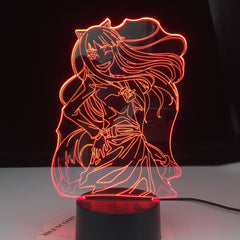 Inuyasha Kikyo Figure Girl Anime 3D Led Night Light for Dorm Decor Nightlight Birthday Gift for Child Kids Bedroom Night Lamp