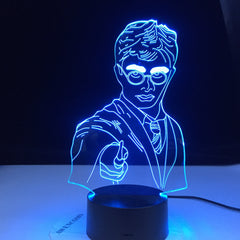 HOGWARTS Magic School Emblem Logo 3D illusion LED Night Light Mood Desk Lamp Home Decor Kids Cool Movie Fans Toy Gift Dropship
