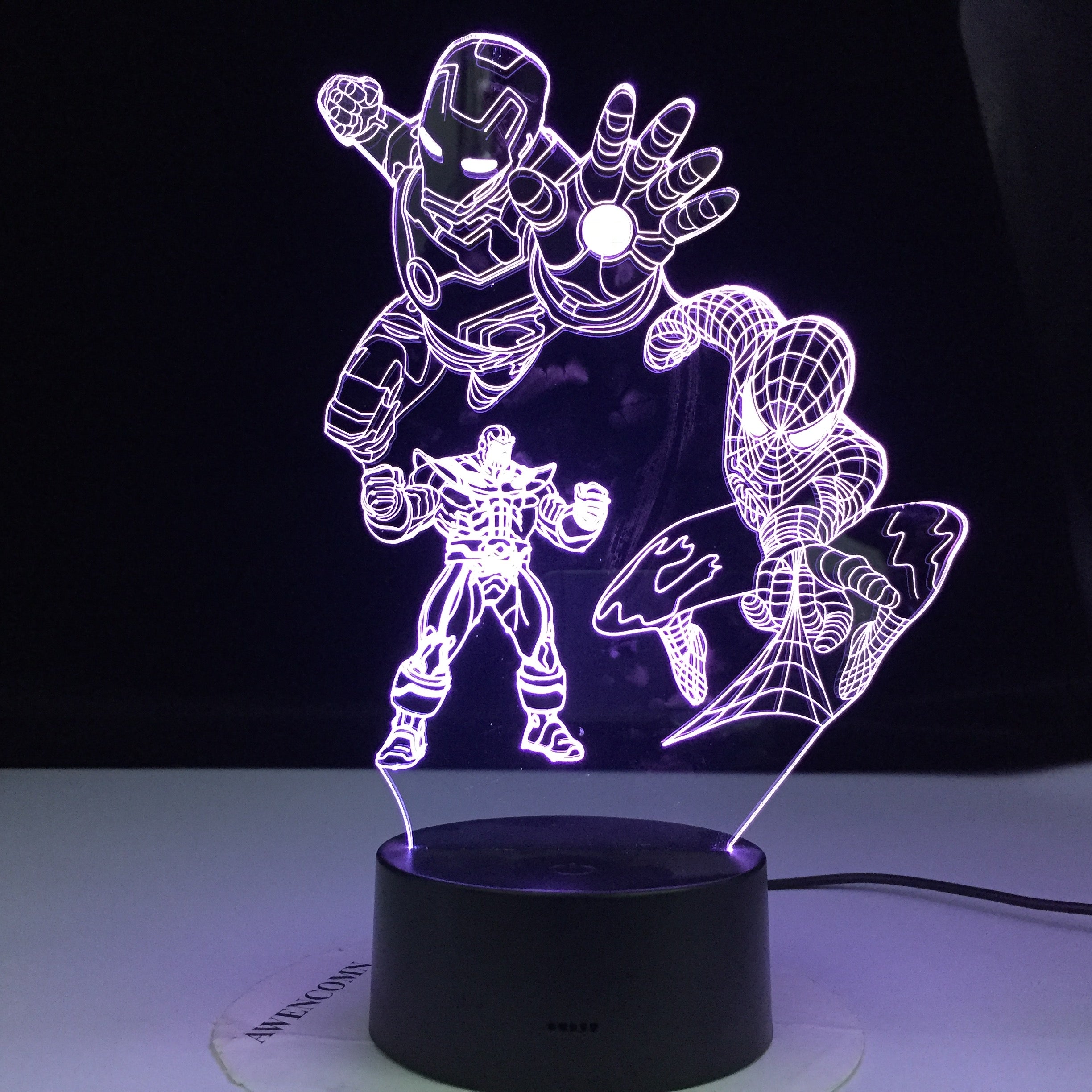 MARVEL - Lampe Decorative 3D - SPIDERMAN : : Lampe