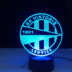 SK Viktorie 1921 LEDVICE Soccer Club Led Night Light 3d Illusion Colors Changing Nightlight for Home Decoration Bedside Lamp