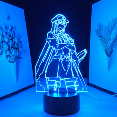 Akame Ga Kill Anime 3D Lamp Esdeath LED Night Light for Birthday Gift Room Decor Nightlight Manga Esdeath Figure Neon Light