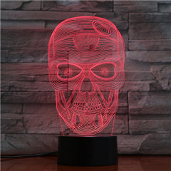 Skull 1 - 3D Optical Illusion LED Lamp Hologram
