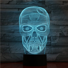 Skull 1 - 3D Optical Illusion LED Lamp Hologram