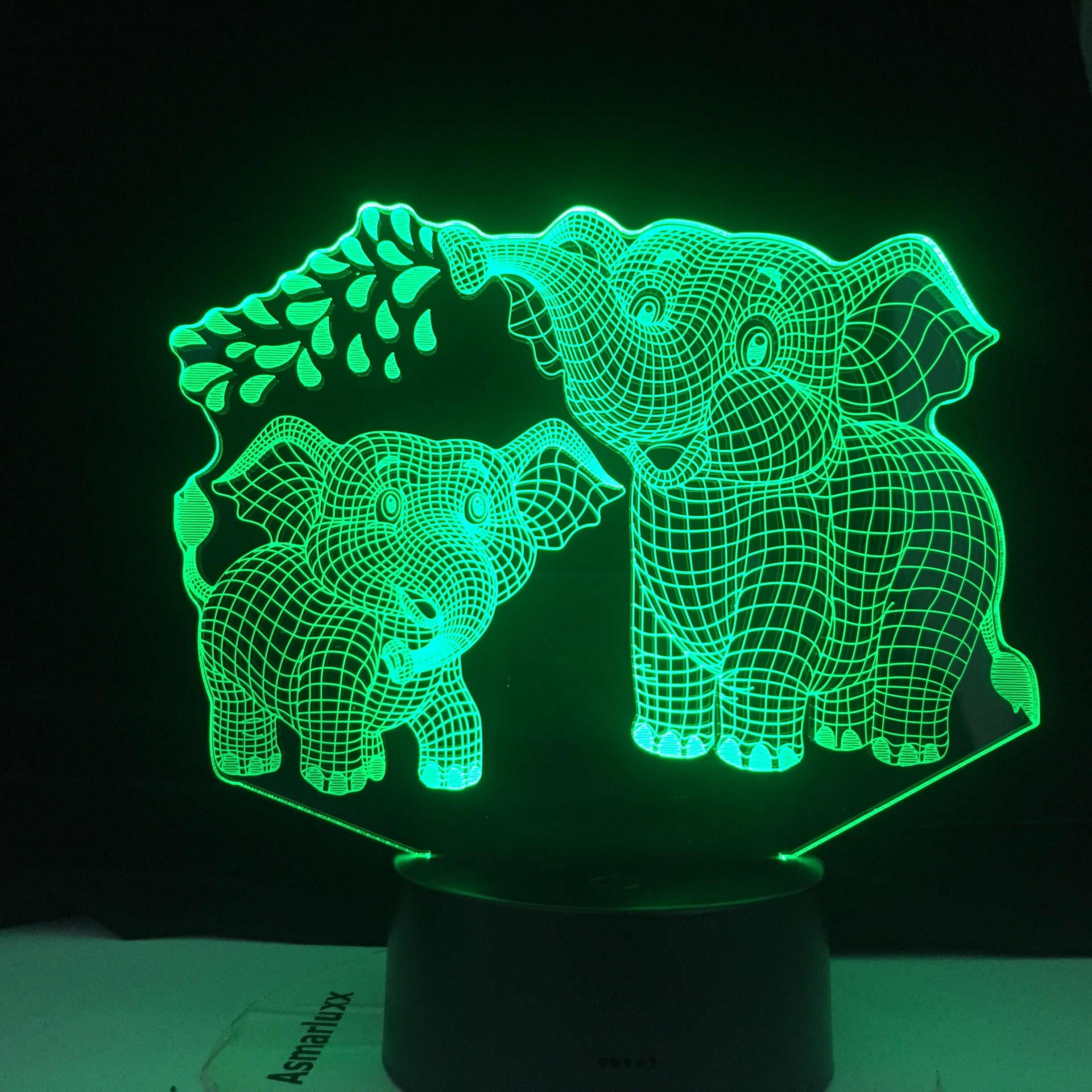 Touch Led Lamp 3D Night Light Elephant Series 7/16 Colors Change LED Table Desk Lamp Kids Christma Gift Home Decoration D30