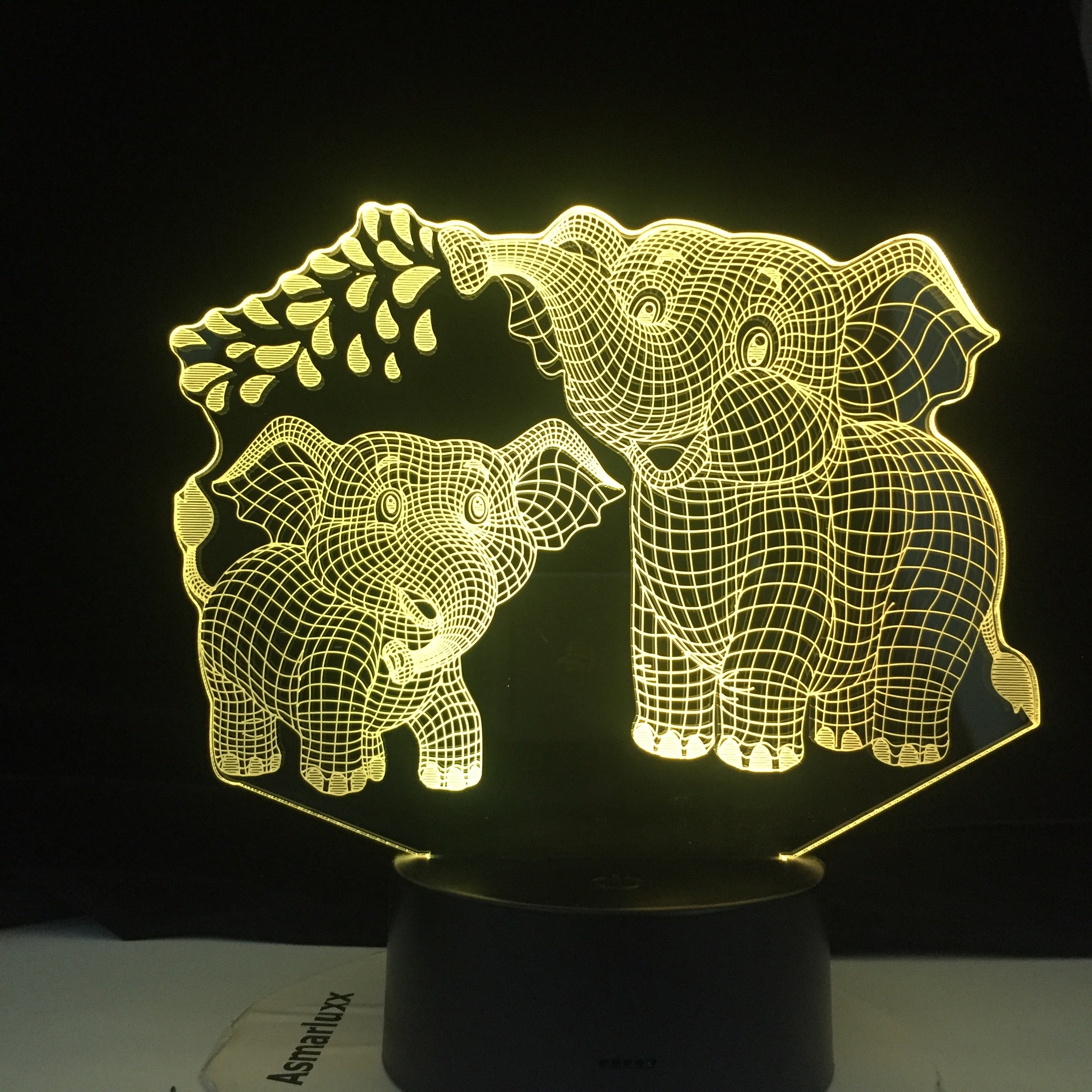 Touch Led Lamp 3D Night Light Elephant Series 7/16 Colors Change LED Table Desk Lamp Kids Christma Gift Home Decoration D30