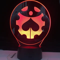 JoJo's Bizarre Adventure Logo Manga Design Led Night Light Touch Sensor Colorful Nightlight for Kids Bedroom Decor 3d Lamp Gift