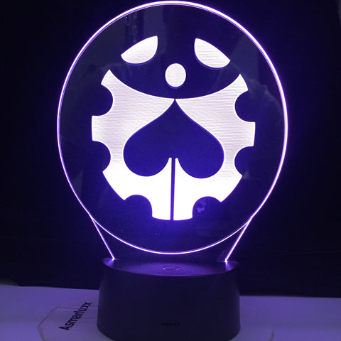 JoJo's Bizarre Adventure Logo Manga Design Led Night Light Touch Sensor Colorful Nightlight for Kids Bedroom Decor 3d Lamp Gift