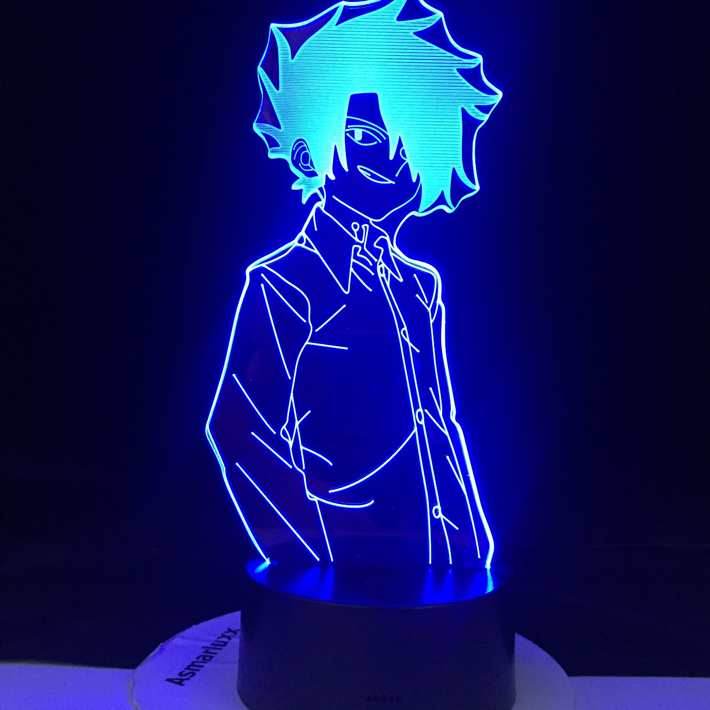 The Promised Neverland Emma Figure Led Night Light for Home Room Decor Kids Child Nightlight Japanese Manga Bedside Desk Lamp