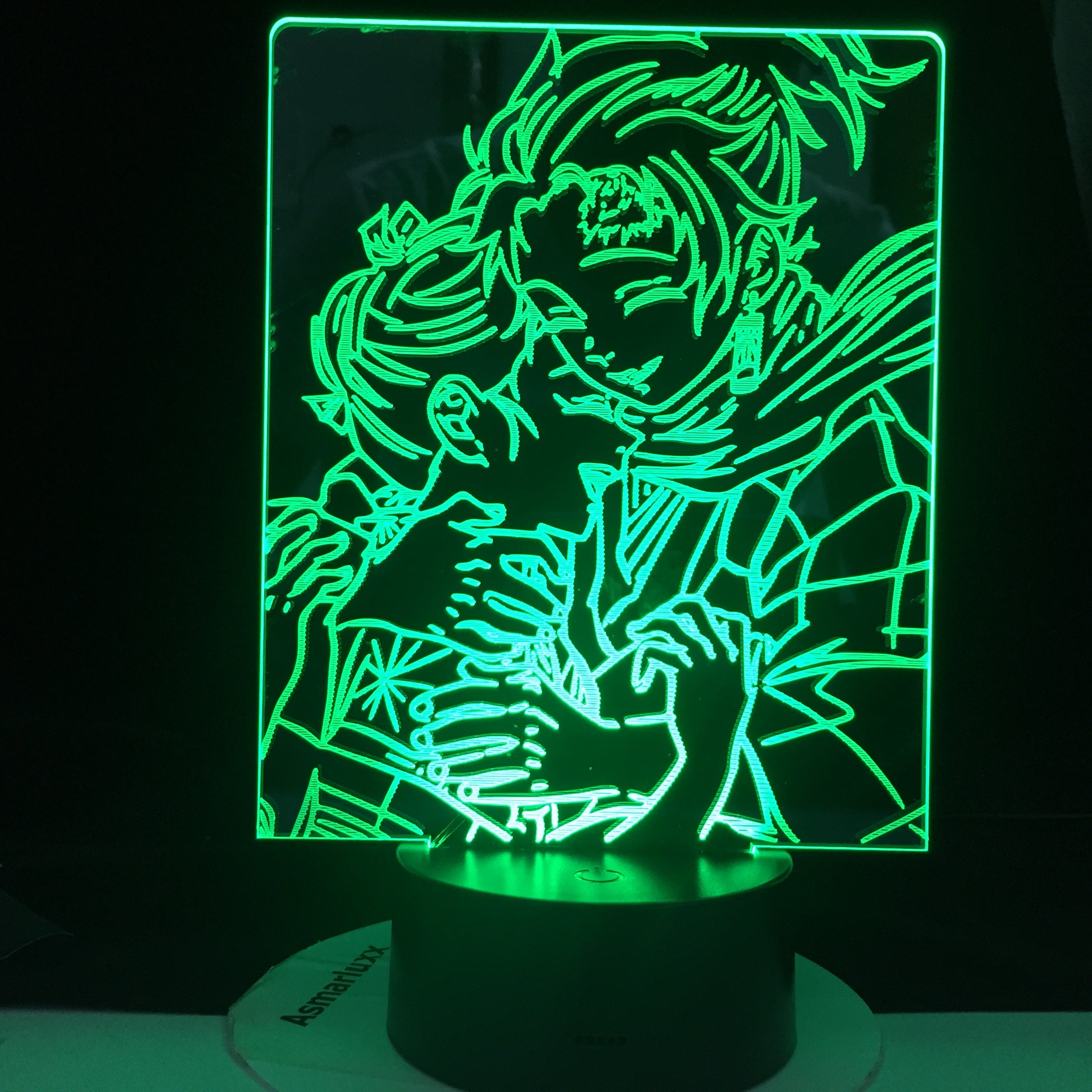 Dropshipping 3D Lamp Love Naruto Akatsuki Bright Base Base Atmosphere Best Gift Battery Powered Usb Led Night Light Lamp