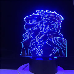 JOTARO STAR PLATINUM LED ANIME 3d LAMP JOJO'S BIZARRE ADVENTURE Led Night Light Touch Sensor Colorful Nightlight for Home Decor