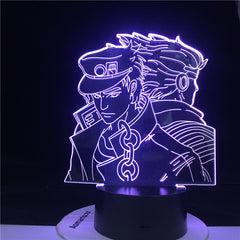 JOTARO STAR PLATINUM LED ANIME 3d LAMP JOJO'S BIZARRE ADVENTURE Led Night Light Touch Sensor Colorful Nightlight for Home Decor