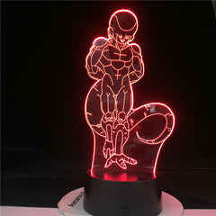 FRIEZA 3d LED ANIME LAMP DRAGON BALL Z SUPER Figure Acrylic Led Night Light for Kids Bedroom Decor Nightlight 3d Illusion Light