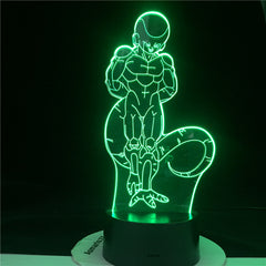 FRIEZA 3d LED ANIME LAMP DRAGON BALL Z SUPER Figure Acrylic Led Night Light for Kids Bedroom Decor Nightlight 3d Illusion Light