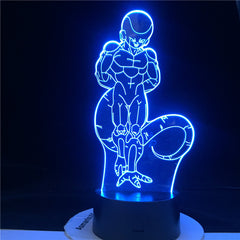 FRIEZA 3d LED ANIME LAMP DRAGON BALL Z SUPER Figure Acrylic Led Night Light for Kids Bedroom Decor Nightlight 3d Illusion Light