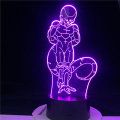 FRIEZA 3d LED ANIME LAMP DRAGON BALL Z SUPER Figure Acrylic Led Night Light for Kids Bedroom Decor Nightlight 3d Illusion Light