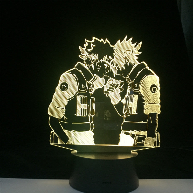 Anime Comic Lamp 3D Lamp Uzumaki Kakashi Sasuke Haruno Sakura Japanese Manga Led Night Light Naruto Cartoon kids Birthday Gift