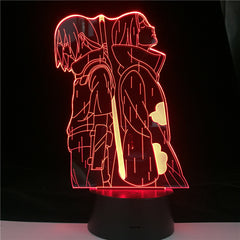 Naruto Uchiha Itachi Action Figure 3D Optical Illusion LED Table Lamp for Boy Bedroom Decor Gifts Light Dropshipping Best Top