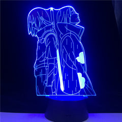 Naruto Uchiha Itachi Action Figure 3D Optical Illusion LED Table Lamp for Boy Bedroom Decor Gifts Light Dropshipping Best Top