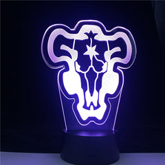 Led 3d Bull Skull Night Light Family Home Party Decoration for Children Birthday Halloween Gift Uniques Lamp Home Decor