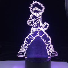 3D Lamp Izuku Midoriya Figure Kids Bedroom Nightlight Led Touch Sensor Room Lighting Anime My Hero Academia Gift Led Night Light