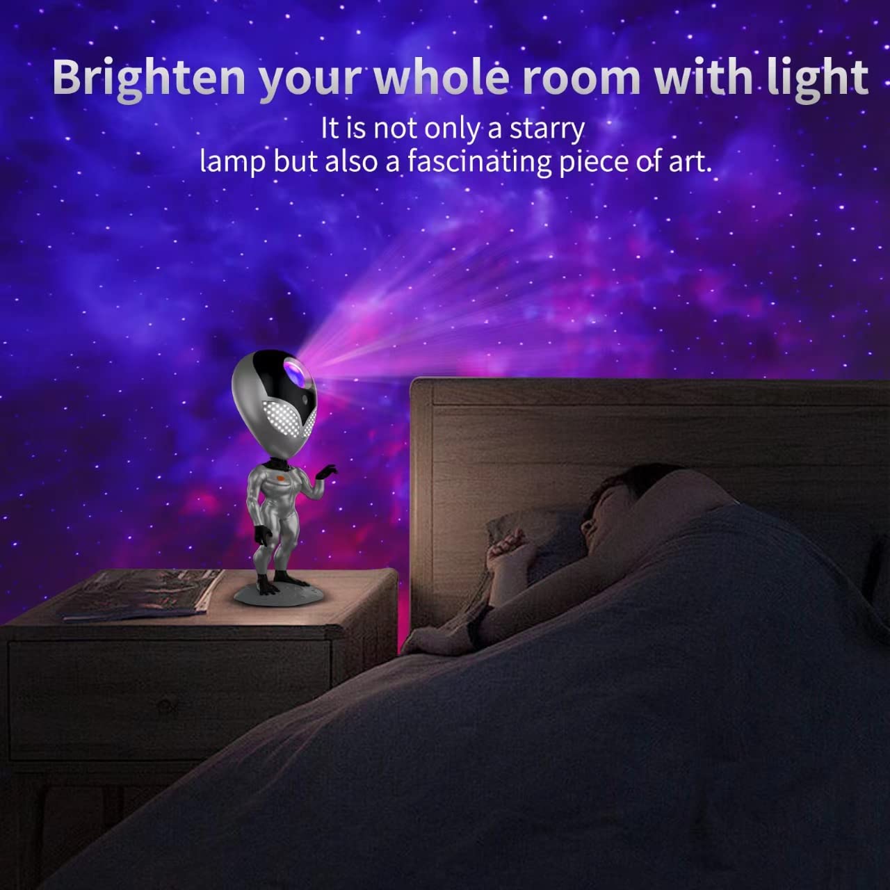 Sun Star Projector Light Outspace UFO Lamp Romantic Bedroom Decorative Decor Atmosphere Projection Lights Wholesales