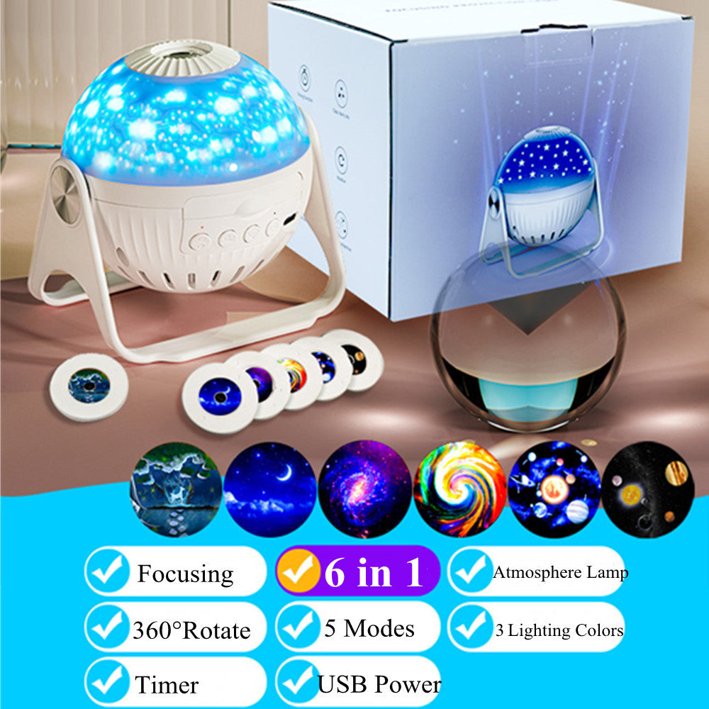 Planetarium Projection Decor Adjustable Focal Length Galaxy Projector 3d Lamp Star Projector Night Lights With Bluetooth Music
