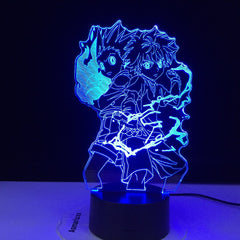 Gon and Killua Figure 3d Night Light Anime HUNTER Nightlight for Kids Bed Room Decor Lighting Child Birthday Bedroom Decor Lamp